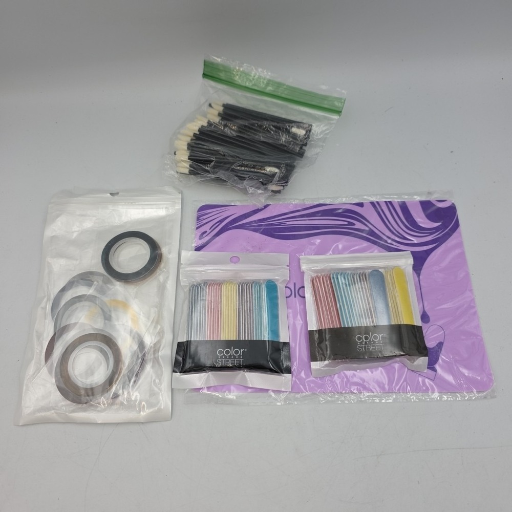 60 Mini Nail Files Multicolored Color Street & Other Nail Accessories